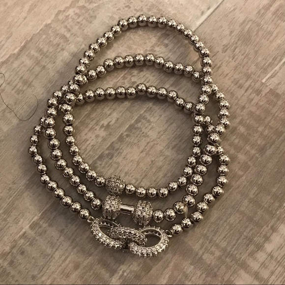 3PC Stainless Steel Stretchable Bracelet - Picture 8 of 8